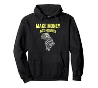 Ganar Dinero sin Amigos Diseño gráfico para emprendedores Sudadera con Capucha