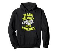 Ganar Dinero sin Amigos Diseño gráfico para emprendedores Sudadera con Capucha