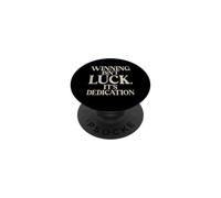 Ganar no es Suerte su Dedication Sport Team PopSockets PopGrip Adhesivo