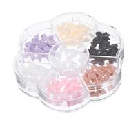 GANAZONO 1 caja Adornos para Uñas con Lazo y Perlas Decoraciones Planas para de Uñas DIY Accesorios para Manicura Creativa y Elegante