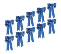 GANAZONO 10 Lazos Navideños para Coronas Decoración Navideña Coronas Navideñas Adorno para Árbol De Navidad Centro De Mesa Pequeño para Bodas Lazo Manualidades