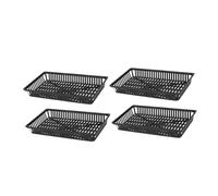 GANAZONO 10 Piezas Cultivar Maceta Cesta de estanques Cesta de acuaponia Estante de plantación Canasta de Hierba de Agua Maceta de Cultivo de Hierba de Agua Black