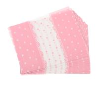 GANAZONO 100 Hojas de Papel de Obsequio Papel Versátil y Fácil de Usar Rosa Patrón de Puntos para Envolver Dulces y Alimentos Adecuado para Diversas Ocasiones y Regalos