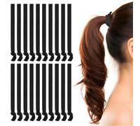 GANAZONO 100 Piezas Gomas Elásticas de Nylon Cabello Grueso y Rizado sin Daño, Bandas Antideslizantes Pelo que Previenen Roturas, Ideales para Hombres y Mujeres