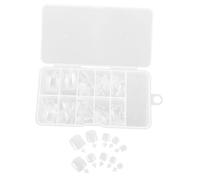 GANAZONO 100piezas Uñas Postizas Transparentes Para Dedos Pies Tips De Uñas De Gel Para Extensiones Para Salones De Belleza y Uso Personal