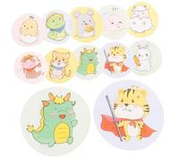 GANAZONO 120piezas Vendas Adhesivas Infantiles Redondas Transpirables Con Diseño De Animales Para Heridas Material Seguro y Autoadhesivo Para Piel Sensible