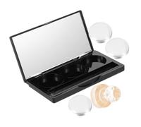 GANAZONO 1Juego Paleta de Sombra de Ojos Vacía con Espejo y Bandejas de Estuche de Maquillaje Compacto para Cosméticos para y