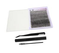 GANAZONO 1juegos Pestañas Postizas Para Autoaplicación Kit De Extensión De Pestañas Individuales Con Adhesivo y Sellador Falsas Para Maquillaje Diario o Ocasiones Especiales