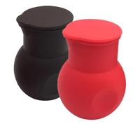 GANAZONO 2 Piezas Fundidor de Chocolate de Silicona, Vertedor Antiadherente | Suave y Decorativo, Bordes Redondeados, para Familia y Restaurante, Uso en Microondas y Vertido