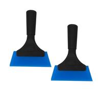 GANAZONO 2 Piezas limpiaparabrisas de la puerta de la ducha escobilla de goma para limpiar ventanas raspar teñido tinte auto escobilla de goma para coche raspador de casa páginas Blue