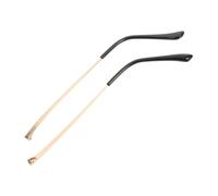 GANAZONO 2 piezas Patas Metálicas para Gafas Recambio Resistente y Ligero para Brazos de Gafas de Sol Lentes y Monturas de Uso Diario