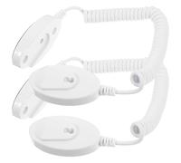 GANAZONO 2 Piezas Unidades Cuerda Antirrobo para Control Remoto con Adhesivo sin Taladro Soporte Práctico para Control Remoto TV y DVD Cable de Seguridad Retráctil para Hogar y Hotel