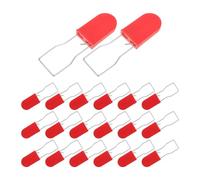 GANAZONO 20 Piezas Sello de Seguridad para Logística Estructura Antimanipulación y Exhibición de Calzado, Color Rojo, Material Abs y Hierro, Adecuado para Gestión en Almacenes
