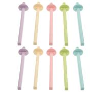 GANAZONO 20 Unidades Macaron Color Perchas para Jaulas de Pájaros Soportes Antideslizantes de Plástico con Diseño Clip- Compatibles con Periquitos y Loros Pequeños Accesorios Duraderos y