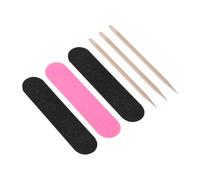 GANAZONO 200piezas Limas y Palitos De Madera Para Manicura Kit Completo De Herramientas De Uñas Limado Suave y Empujador De Cutículas Para Cuidado De Uñas