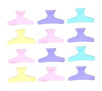 GANAZONO 24 Pinzas Cabello Pequeñas de Plástico para Peluquería Profesional, Ideales para Hacer Peinados y Secar el Cabello en Salón de Belleza Color Aleatorio