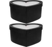 GANAZONO 2piezas Caja De Almacenamiento Con Forma De Corazón Caja De Flores Preservadas Para Guardar Flores De Jabón y Arreglos De San Valentín Para Envolver