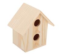 GANAZONO 2piezas Casa De Nido De Pájaro De Madera Accesorio para Cría y Incubación para Periquitos y Agapornis Fácil Instalación Uso Interior y Exterior