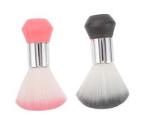 GANAZONO 2piezas Cepillos de Peluquería Cuello Cepillo de Limpieza para Barberos Fibra Plumeros para Barrer el Cabello Salones de Estilista