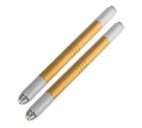 GANAZONO 2piezas Para Tatuajes Manual De Microblading Lápiz De Maquillaje Para Herramienta De Duradera Hogar Salón Doradas