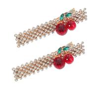 GANAZONO 2piezas Pinzas Cabello Western Pasadores De Cereza Accesorios Para Mujeres Multifuncionales