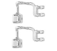 GANAZONO 2piezas Soporte Metálico Para Almohadillas De Nariz De Gafas Ajustables Con Doble Tornillo Antideslizantes y Cómodas Para Mejorar La Estabilidad De Tus Anteojos