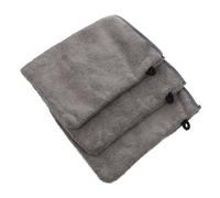 GANAZONO 3 piezas Guantes Exfoliantes de Maquillaje para Limpieza Facial Microfibra para Mujeres Lavado y Desmaquillado Color Gris y Negro Reutilizables y Lavables para Doble Limpieza de