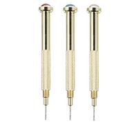 GANAZONO 3 piezas Herramienta de Perforación para de Uñas Metálicas Manuales para Charms y Joyería Accesorio Práctico para Gel Acrílico y Decoración Color Aleatorio Color Aleatorio