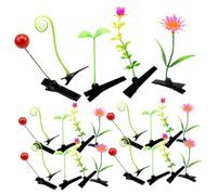 GANAZONO 30 piezas Unidades Clips para Cabello Pequeños con Diseño de Plantas Accesorios para Mujeres y Niñas Resistentes y Coloridos para Uso Diario y Fiestas