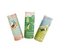 GANAZONO 3piezas Cilindros Porta Pañuelos Coche Unidades Papel Facial Suave Para Automóvil Compacto y Práctico Para Viaje y Escritorio