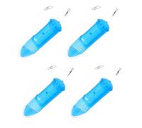 GANAZONO 4 Jaulas para Cebo de Pesca Giratorias Clip Jaula de Plástico Reutilizable 33X129 MM Alimentador Abierto para Señuelos Vivos en Lagos y Ríos