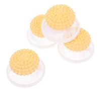 GANAZONO 4 Piezas de Atrapapelusas Flotante para Lavadora, Recolector de Pelo de Mascotas Reutilizable, Amarillo, para Ropa y Lavandería