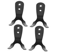 GANAZONO 4 piezas Ganchos de Pared para Piscina de Acero Inoxidable Doble Gancho Resistente para Colgar Toallas y Herramientas de Soporte Seguro para Exteriores y Almacenamiento