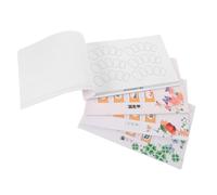 GANAZONO 4 Piezas Libro de Práctica para Dibujo de Uñas Páginas Multilayer en Papel, Entrenamiento de Habilidades Artísticas para Principiantes en Autoaprendizaje y Formación en Tienda