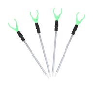 GANAZONO 4 Piezas Soporte Telescópico para de Pesca Aluminio Resistente Instalación Rápida sin Herramientas Compatible con Ríos y Orillas Portátil para Pesca Playa y Lago