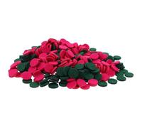 GANAZONO 400 Almohadillas Difusoras Redondas para Mini Difusor de Aceites Esenciales de 25 MM Recambios Absorbentes de Fibra de Celulosa para Aromaterapia Colores Verde Oscuro y Fucsia