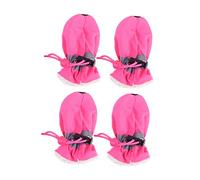 GANAZONO 4pcs Set Fundas Antideslizantes para Zapatos De Mascotas Zapatos De Lluvia para Perros Creativas Tamaño 7