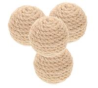 GANAZONO 4piezas Juguete Rascador para Gatos Bolas De Jute Interactivas para Estimulación y Rascador De para Gatos y Gatitos para Proteger Muebles y Fomentar Comportamientos Saludables