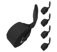 GANAZONO 5 Anclajes de Puerta para Bandas de Resistencia Anclaje para Ejercicios de Puerta Color Negro Material Resistente Portátil y Compacto Adecuado para Entrenamiento en Casa