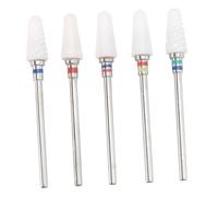GANAZONO 5 piezas Brocas de para Limar Uñas Resistentes al Calor y Desgaste Cabezal para Pulir y Esculpir Uñas Accesorio para Máquina de Manicura Eléctrico Colores Color Color Aleatorio