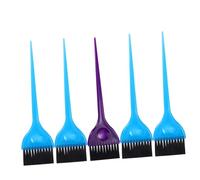 GANAZONO 5 piezas Peine para Teñir Cabello Profesional Cepillo Colorido para Peluquería Fácil de Lavar y Secar Herramienta Duradera para Salones y Uso Doméstico Color Color Aleatorio