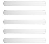 GANAZONO 5 Tubos de Almacenamiento de Documentos Transparentes Tapa Tubos de Envío de 31 CM de Longitud y 35 CM de Diámetro de Material PE para Transporte y Conservación Segura