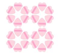 GANAZONO 50 Esponjas de Maquillaje en Forma de Corazón Borlas para Polvos Sueltos y Base de Maquillaje Color Rosa Tamaño Pequeño Ideales para Rostro y Fijar Cosméticos