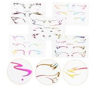 GANAZONO 5hojas Pegatinas Autoadhesivas De Delineador De Ojos Diseño De Para Maquillaje Escénico y Diario Fácil Aplicación y Retiro Decorativas y Duraderas