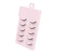 GANAZONO 5pares Pack Pestañas Postizas Reutilizables Pestañas Postizas Naturales Diseño De Tiras Para Cejas