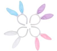 GANAZONO 5piezas Diadema De Conejito De Peluche Diademas Orejas De Conejo Pelo De Peluche Para Decoración De Pascua y Fiestas De Conejito