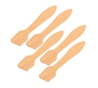 GANAZONO 5piezas Espátulas Para Facial De Madera Mini Espátula Pequeña Para Botellas De Comida Aplicador De Para Sacar Los Últimos Restos De Maquillaje