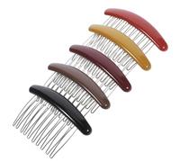 GANAZONO 5piezas Peine Lateral Francés Decorativo Para Mujeres Accesorio De Cabello De Boda De Burdeos Para Ocasiones Especiales y Peinados Elegantes