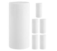 GANAZONO 6 Tubos Vacíos para Desodorante Barra 15 Ml Blancos Envases Plásticos Recargables con Dosificación Rotatoria Pack 6 Unidades Ideales para Bálsamo Perfume Sólido y Viajes