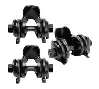 GANAZONO Abrazadera para Sillín de Bicicleta de Aluminio Reforzado Juego de 3 Piezas Perno Ajustable Clip de Fijación Segura para Tija de Sillín Compatible Bicicletas de Montaña y